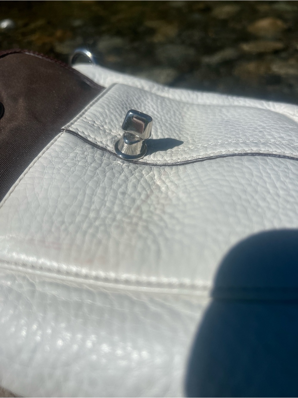 Vintage Coach Hamilton / Park Leather Turnlock Crossbody Swingpack Bag - Picture 10 of 16